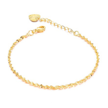 18k gold plated jewelry high quality bracelet women copper material type thin chain bracelet cheap